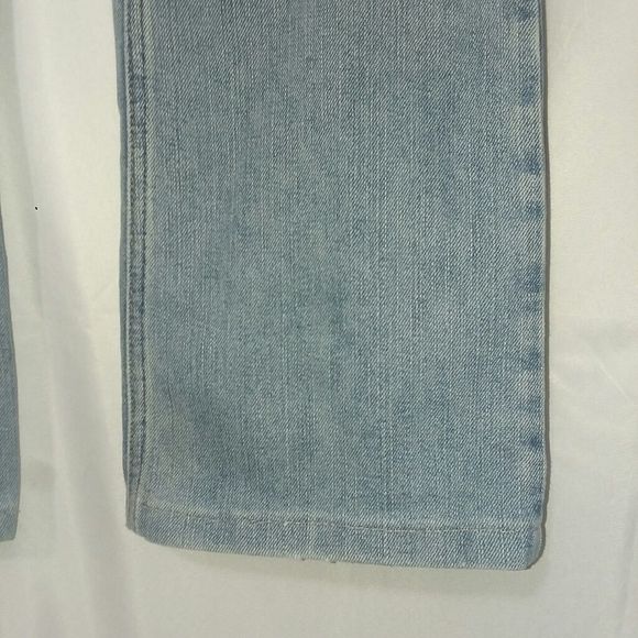 Tommy Hilfiger blue jeans hipster bootcut women's size 12 button waist snap flap - Picture 13 of 16
